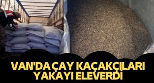 VAN'DA ÇAY KAÇAKÇILARI YAKAYI ELEVERDİ, 5280 KG