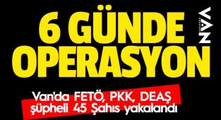 Van'da FETÖ, PKK, DEAŞ şüpheli 45 Şahıs yakalandı