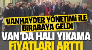 VAN'DA HALI YIKAMA FİYATLARI ARTTI