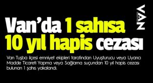 Van'da 1 şahısa 10 yıl hapis cezası