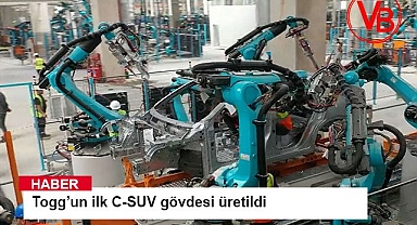 Togg'un ilk C-SUV gövdesi üretildi