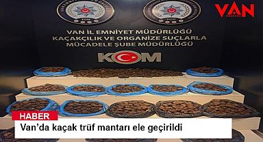 Van’da 97,5 kilogram kaçak trüf mantarı ele geçirildi