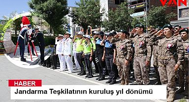 Jandarma teşkilatının kuruluş yıl dönümü kutlandı