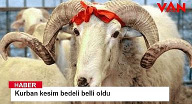 Kurban kesim bedeli belli oldu 