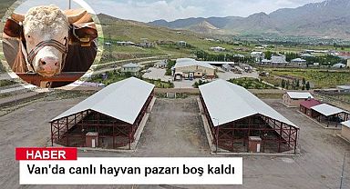 Van'da canlı hayvan pazarı boş kaldı