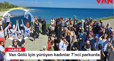 Van Gölü için yürüyen kadınlar 7’nci parkurda