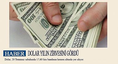 DOLAR YILIN ZİRVESİNİ GÖRDÜ