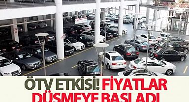 ÖTV etkisi! Fiyatlar düşmeye başladı