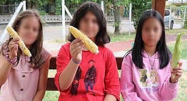 3 Çocuğu bahçesinden mısır aldı diye darp etti