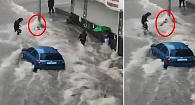 Son dakika: Bir çocuk akıntıya kapıldı!