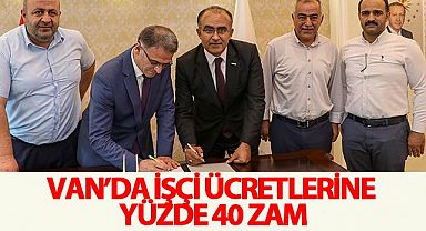 Van Büyükşehir bünyesinden çalışan işçilere zam yapıldı