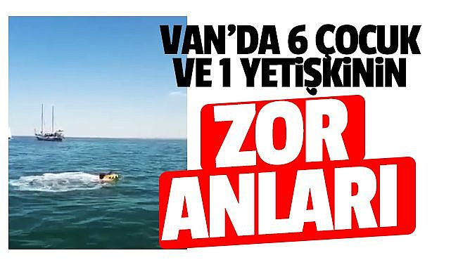 Van'da 6 çocuk ve 1 yetişkin boğulmak üzereyken kurtarıldı