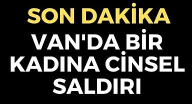 Son dakika Van haber: Van'da bir kadına cinsel saldırı