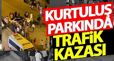 Van'da lüks araç kaza yaptı