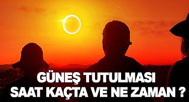 Güneş tutulması ile ilgili detaylar