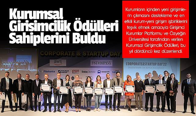 Kurumsal Girişimcilik Ödülleri Sahiplerini Buldu