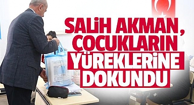 Salih Akman, Çocukların yüreklerine dokundu