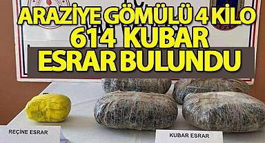 Özalp’ta araziye gömülü uyuşturucu ele geçirildi 