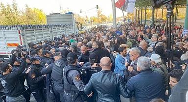 Meclis önünde açıklama yapmak isteyen Alevi derneklerine polis müdahalesi