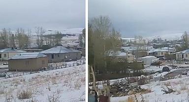 Van Karakoç Kar yağışı etkisini gösterdi