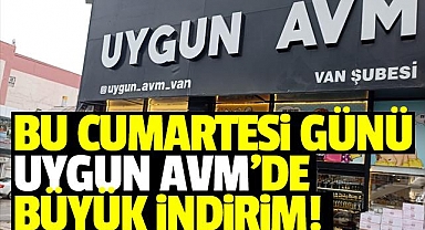 BU CUMARTESİ GÜNÜ UYGUN AVM'DE BÜYÜK İNDİRİM!