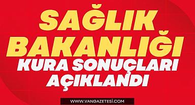 Sağlık Bakanlığı Kurası Sonuçları