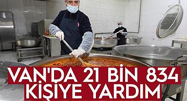  VAN'DA 21 BİN 834 KİŞİYE YARDIM
