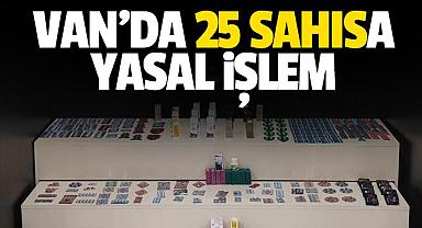 Van'da 25 şahısa yasal işlem