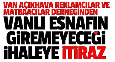 VARM-DER: ihaleye itirazımız var! 