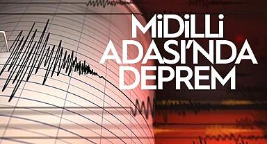 Midilli Adası'ndaki deprem