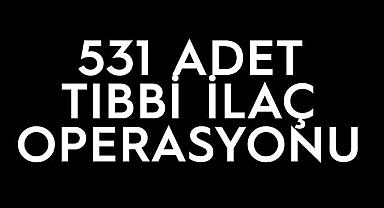 Van'da 531 adet tıbbi ilaç ele geçirildi