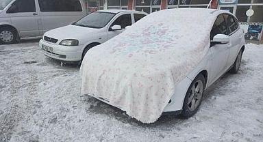 Çaldıranda elbiseler dondu ağaçlar buz tuttu