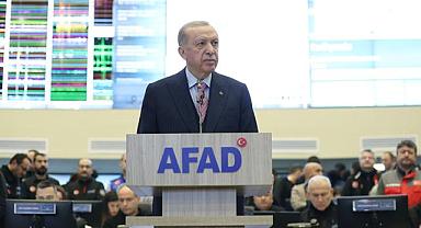 ERDOĞAN'DAN DEPREM AÇIKLAMASI SONRASINDA