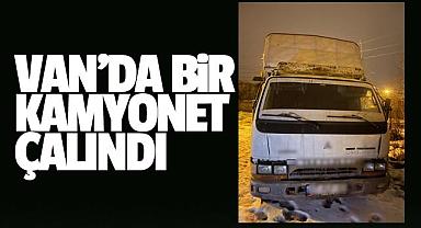 Van'da bir kamyonet çalındı