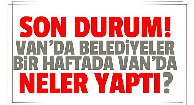Belediyeler bir haftada Van'da neler yaptı?