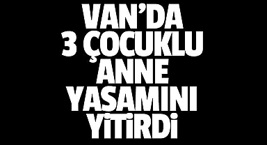 Van'da 3 çocuklu anne yaşamını yitirdi
