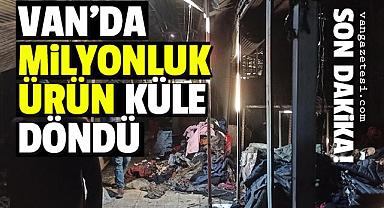 Van'da milyonluk ürün küle döndü, Videolu