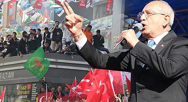 Van'da Tarihin Mitingi! Yeşil Sol Partisi ve CHP flamaları bir arada