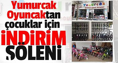 Yumurcak Oyuncaktan çocuklar için indirim Şöleni