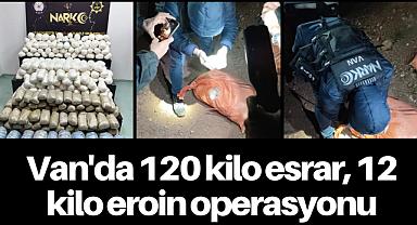 Van'da 120 kilo esrar, 12 kilo eroin operasyonu