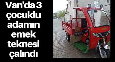 Van'da 3 çocuklu adamın emek teknesi çalındı