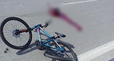 Van ilinde bisiklet süren kadını araç ezdi