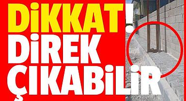 Van ilinde merak edilen o kaldırım direği