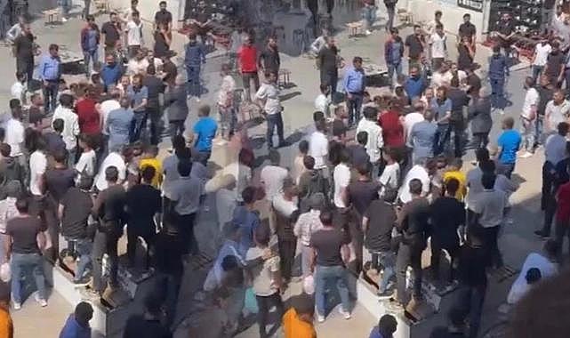 Van Sanat sokağında iki gurup arasında kavga çıktı