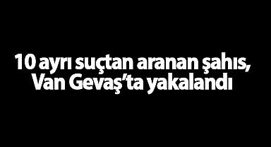 10 ayrı suçtan aranan şahıs, Van Gevaş’ta yakalandı