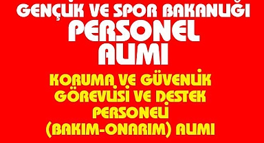 Van'da Gençlik ve Spor Bakanlığı Personel Alımı
