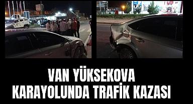 Van Yüksekova karayolunda trafik kazası
