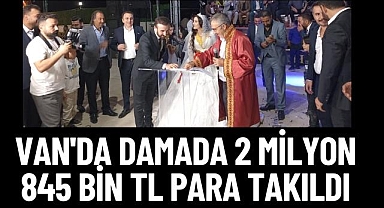 Van'da damada 2 milyon 845 bin TL para takıldı