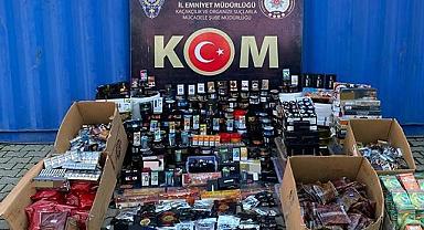 Binlerce Sigara ve Elektronik Malzeme Ele Geçirildi
