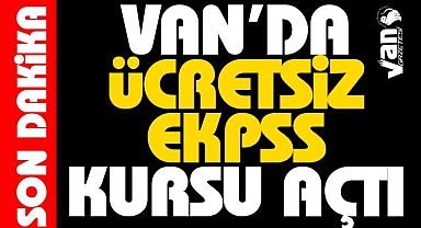 VAN'DA ÜCRETSİZ EKPSS KURSU AÇTI